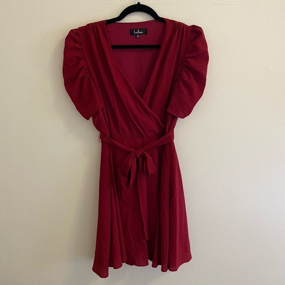 Lulus maroon dress, size small
